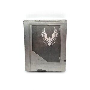 Halo 5 XBox One UNSC Steelbook Case‎ Guardians Metal Earth Sculpture Limited Ed
